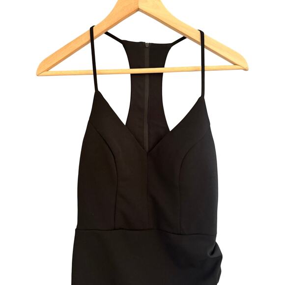 NWT B. Smart Black Bodycon Dress Tulip Hem Racerback Juniors Size 7 HOCO - Picture 9 of 15